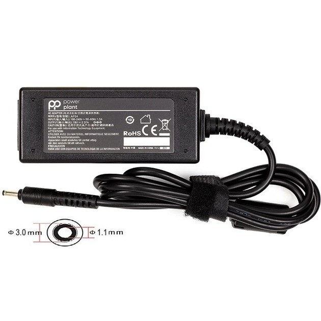 Блок живлення PowerPlant для ноутбука Acer 220V, 19V 45W 2.37A, 3.0х1.1 (AC45F3011)