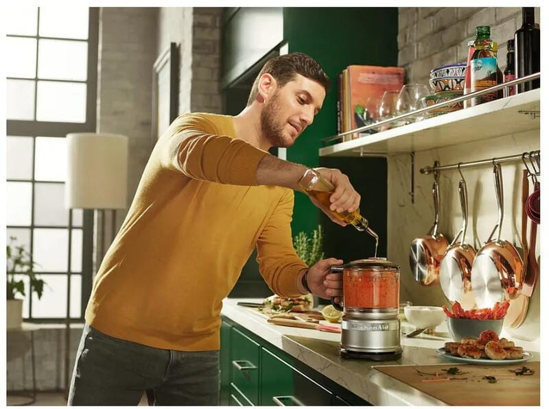 Кухонний мінікомбайн KitchenAid Classic 5KFC3516ECU серебристый