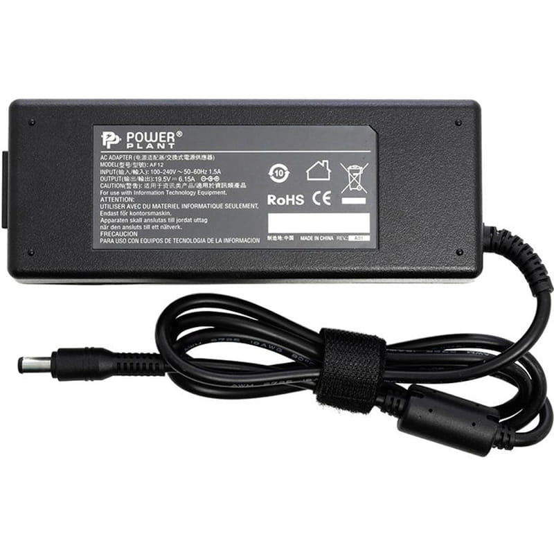 Блок питания PowerPlant для ноутбука IBM/Lenovo 220V, 19.5V 120W 6.15A, 6.3х3.0 (IB120G6330)