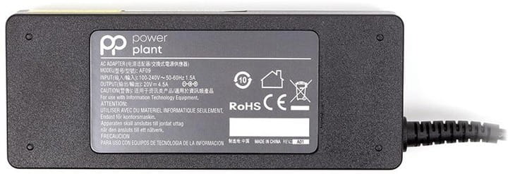 Блок живлення PowerPlant для ноутбука Lenovo 220V, 20V 90W 4.5A, 4.0х1.7 (IB90H4017)