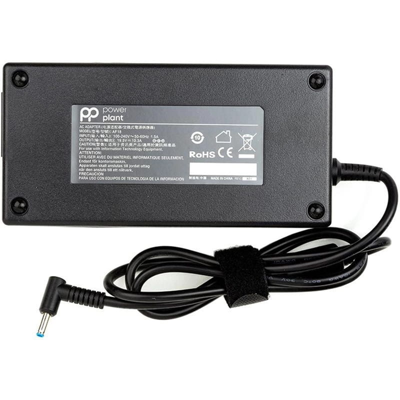 Блок живлення PowerPlant для ноутбука HP 220V, 19.5V 200W 10.3A, 4.5х3.0 (HP200G4530)