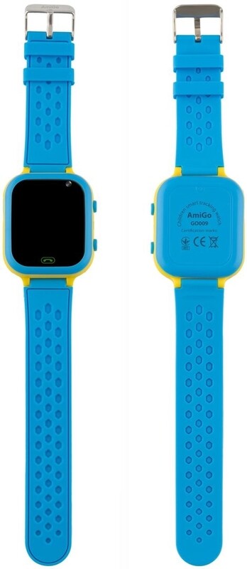 Детские смарт-часы AmiGo GO009 Glory Camera+LED WiFi Blue Yellow