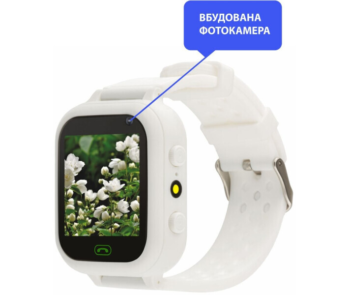 Детские смарт-часы AmiGo GO009 Camera+LED WiFi White