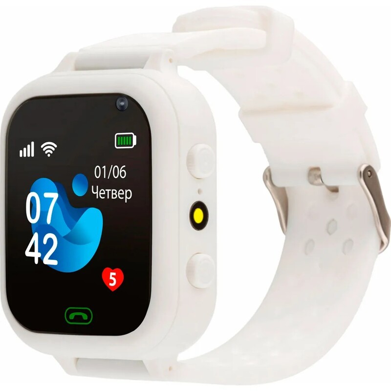 Детские смарт-часы AmiGo GO009 Camera+LED WiFi White