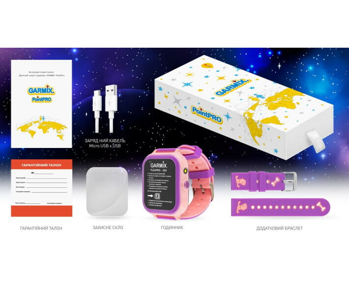 Дитячий смарт-годинник Garmix PointPRO-200 4G/GPS/WiFi Pink