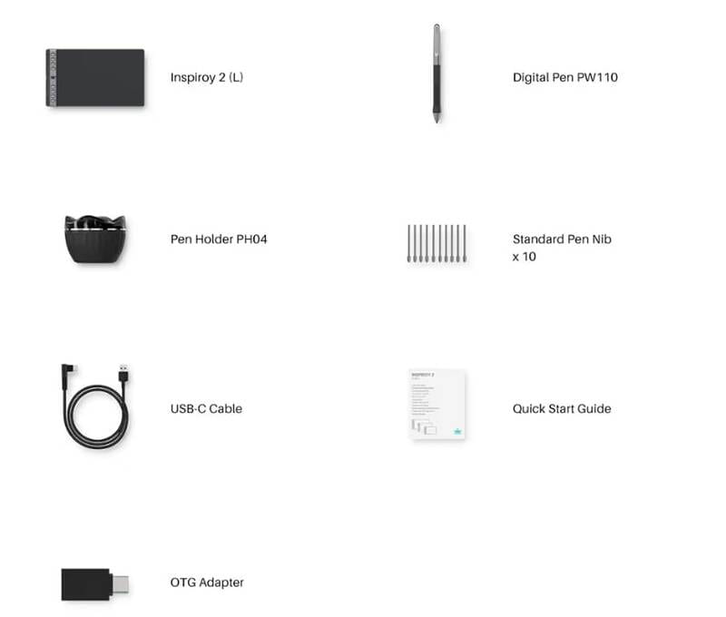 Графічний планшет Huion Inspiroy 2L (H1061P)