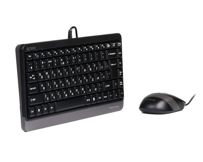 Комплект (клавіатура, миша) A4Tech Fstyler F1110 Grey USB