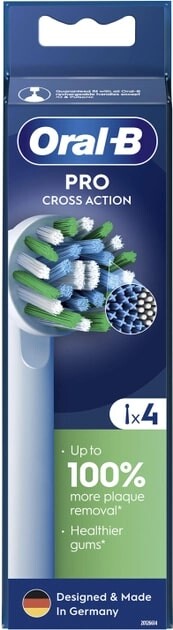 Насадка для зубной электрощетки Braun Oral-B Pro Cross Action EB50RX (4 шт.)