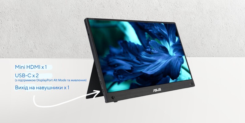 Монітор портативний Asus 15.6" ZenScreen Touch MB16AHT (90LM0890-B01170) IPS Black