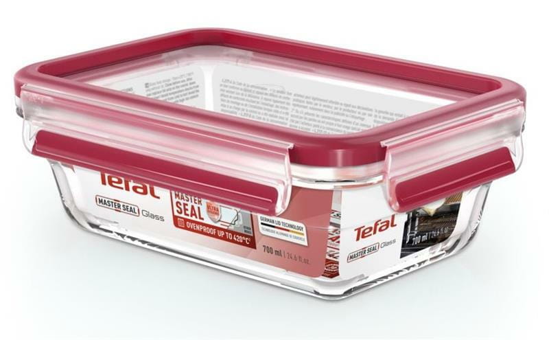 Форма универсальная с крышкой Tefal MasterSeal glass 0.7 л (N1040610)