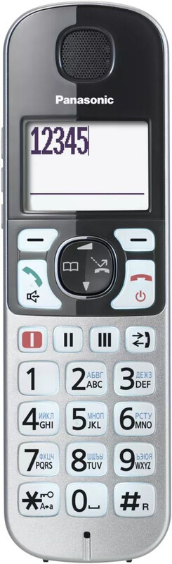 Радиотелефон DECT Panasonic KX-TGE510RUS Silver