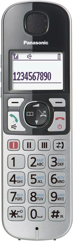Радиотелефон DECT Panasonic KX-TGE510RUS Silver