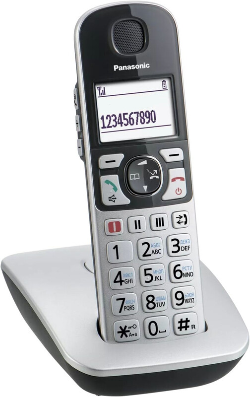 Радиотелефон DECT Panasonic KX-TGE510RUS Silver