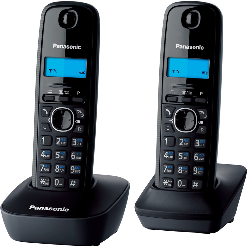 Радіотелефон DECT Panasonic KX-TG1612UAH Black Grey