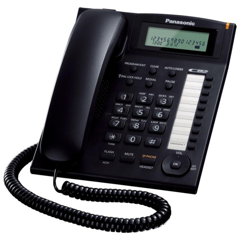 Проводной телефон Panasonic KX-TS2388UAB Black