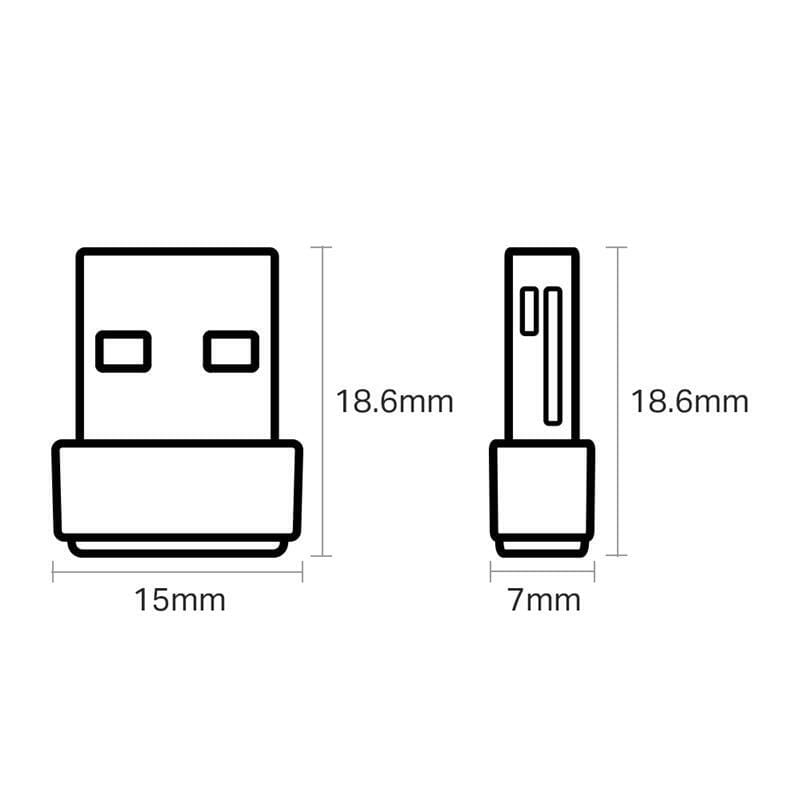 Беспроводной адаптер TP-Link Archer T600U Nano (AC600, mini)