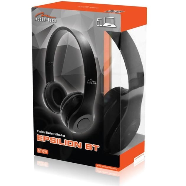 Гарнітура Media-Tech Epsilion BT MT3591 FM/MP3 Black (MT3591)