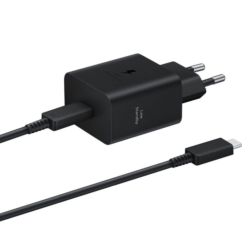 Сетевое зарядное устройство Samsung EP-T4511XBEGEU Black, 45W + кабель USB Type-C