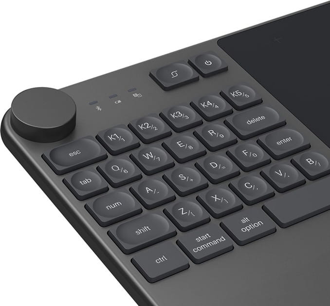 Графічний планшет Huion Keydial KD200 + рукавичка