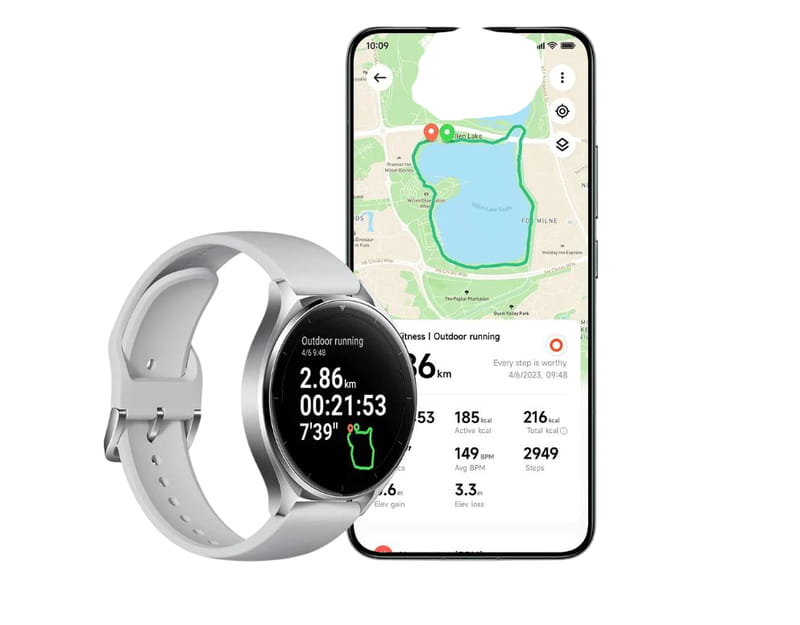 Смарт-годинник Xiaomi Watch 2 Silver Case With Gray TPU Strap (BHR8034GL)