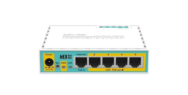 Маршрутизатор MikroTik RouterBOARD RB750UPr2 hEX PoE lite