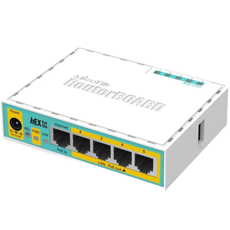 Маршрутизатор MikroTik RouterBOARD RB750UPr2 hEX PoE lite