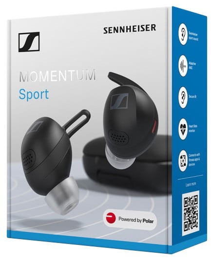 Bluetooth-гарнiтура Sennheiser Momentum Sport True Wireless Black (700304)