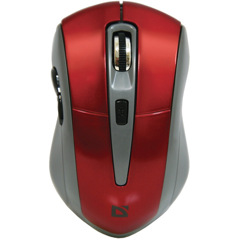 Мышь беспроводная Defender Accura MM-965 Red/Grey (52966)