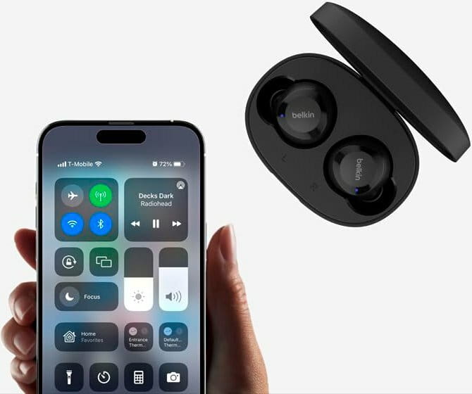 Bluetooth-гарнитура Belkin Soundform Bolt True Wireless Black (AUC009BTBLK)