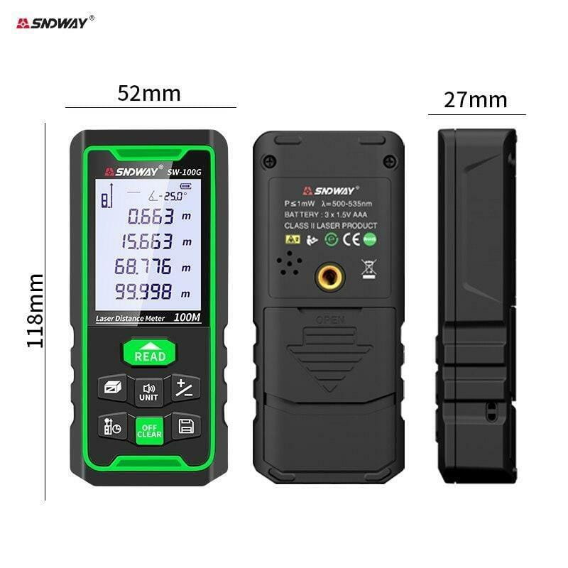 Лазерний далекомір Sndway SW-100G, 100 м