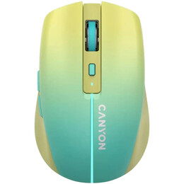 Миша бездротова Canyon MW-44 LED Rechargeable Wireless/Bluetooth Yellow Blue (CNS-CMSW44UA)