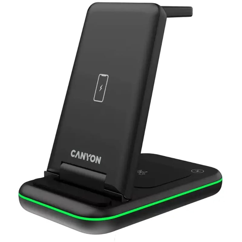 Беспроводное зарядное устройство Canyon WS-304 15W Black (CNS-WCS304B)