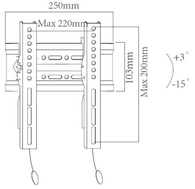 Кронштейн X-Digital Steel ST215 Black (VESA200х200)