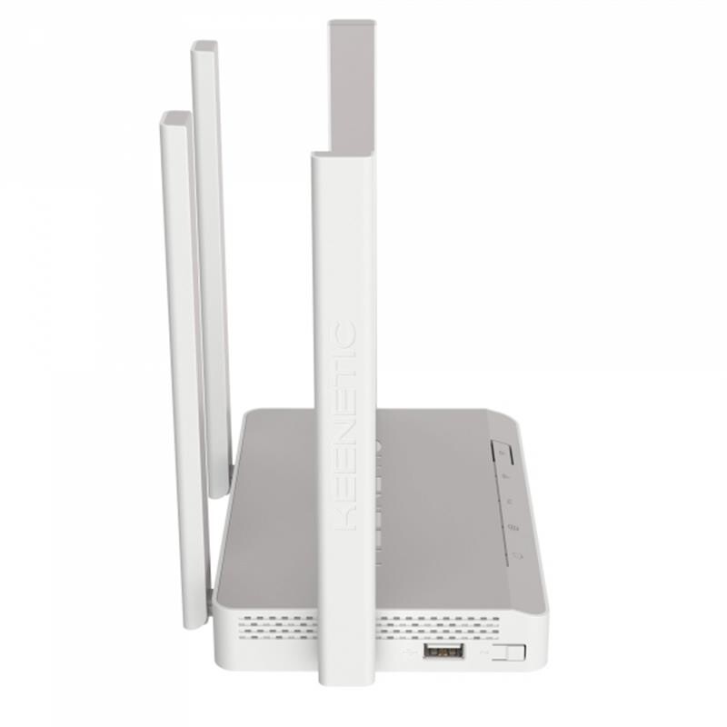 Беспроводной маршрутизатор KEENETIC Extra (KN-1711) (AC1200, 5xFE, 1xUSB, MU-MIMO, ATF, Beamforming, 4 антенны)