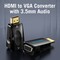 Фото - Адаптер Vention HDMI - VGA+3.5 мм (M/F), Black (AIDB0) | click.ua
