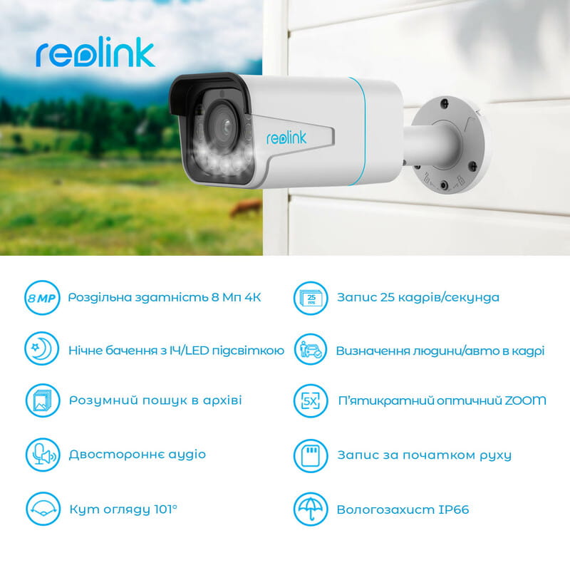 IP-камера Reolink P430 2.7-13.5 mm (RLC-811A)