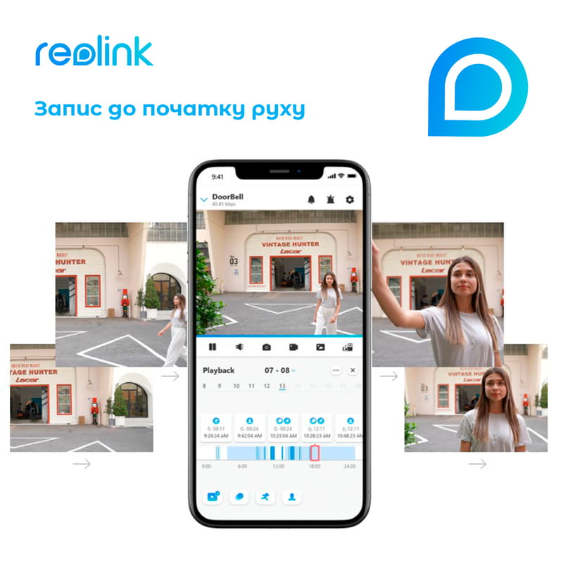 Відеодзвінок Reolink D340W (Video Doorbell Wi-Fi)