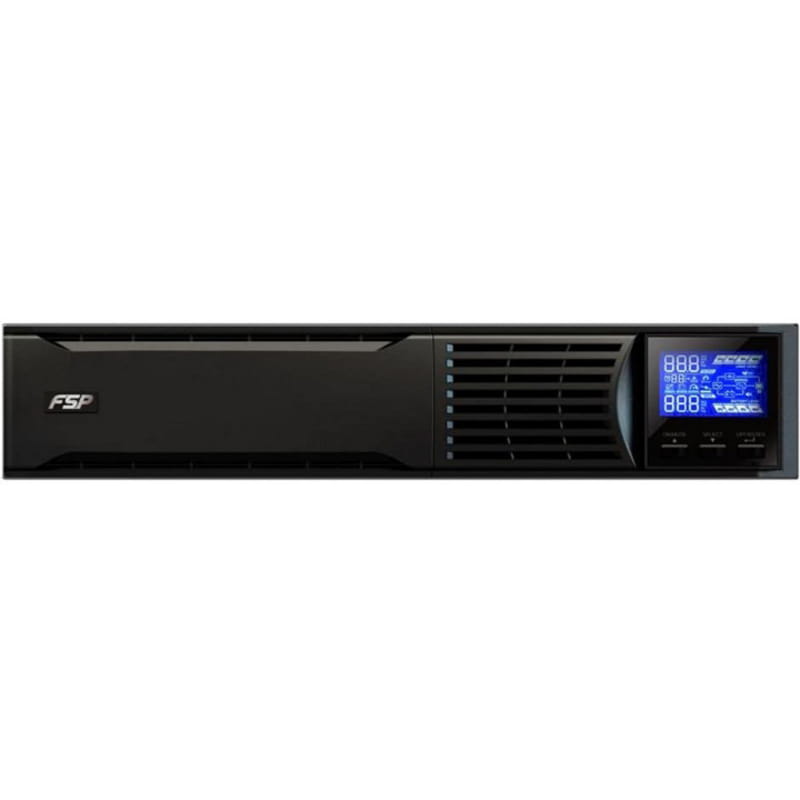 Джерело безперебійного живлення FSP Champ 3K RM, 3000VA/2700W, RT2U, LCD, USB