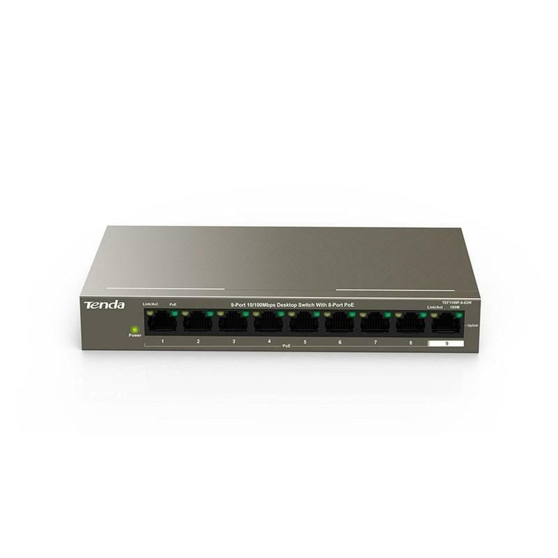 Коммутатор Tenda TEF1109P-8-63W