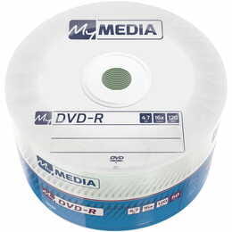 Диски DVD-R MyMedia (69200) 4.7GB, 16x, Matt Silver Wrap, 50шт