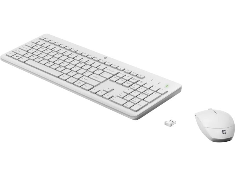 Комплект (клавіатура, миша) бездротовий НР 230 WL White (3L1F0AA)