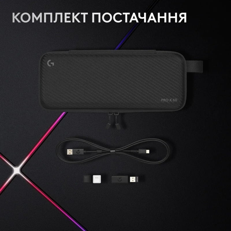 Клавиатура беспроводная Logitech G PRO X 60 TKL GX Optical Tactile Black (920-011911)