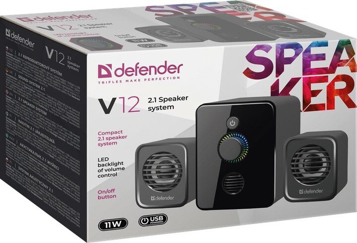 Акустична система Defender V12 Black (65212)