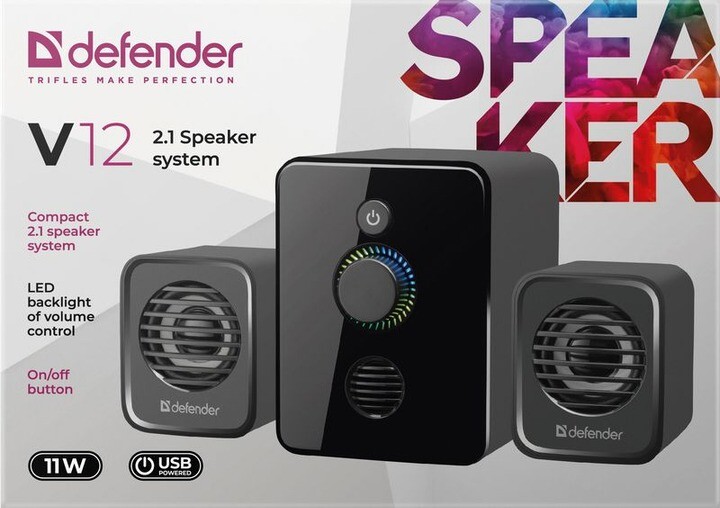 Акустична система Defender V12 Black (65212)
