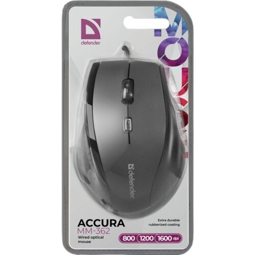 Миша Defender Accura MM-362 Black (52362)