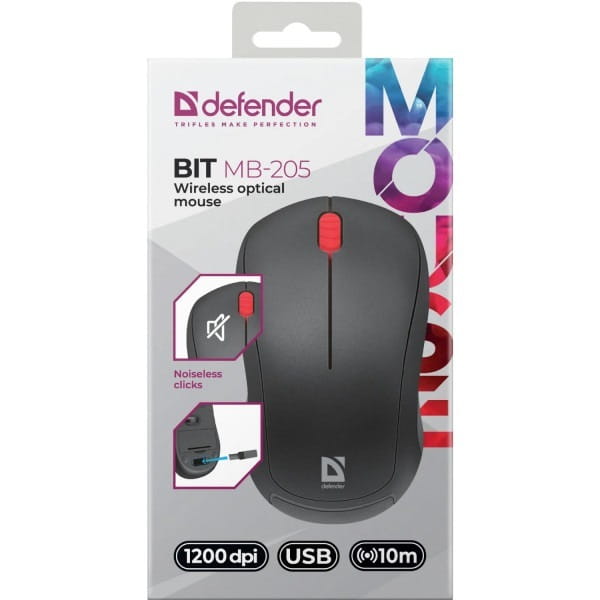 Миша бездротова Defender Bit MB-205 Black (52205)