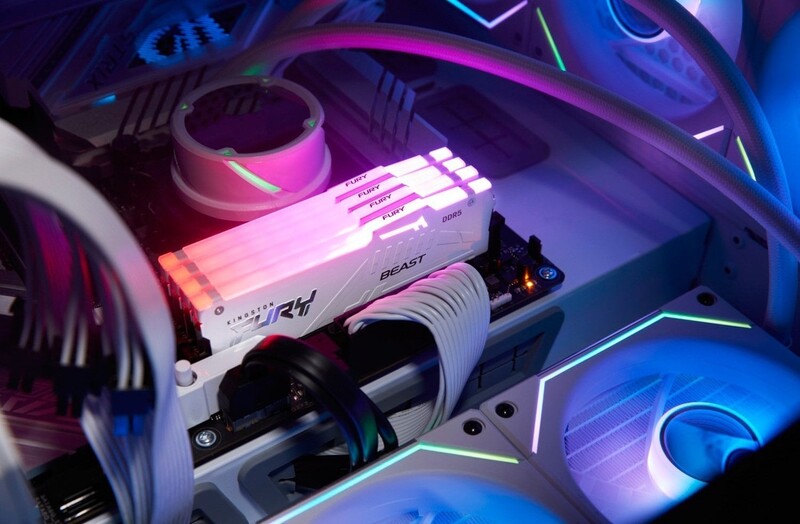 Модуль пам`ятi DDR5 32GB/5600 Kingston Fury Beast RGB XMP (KF556C40BWA-32)