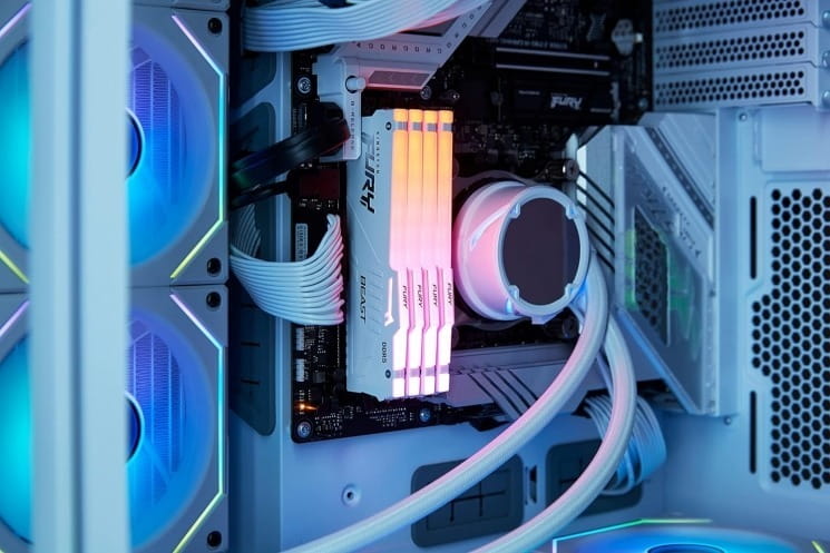 Модуль пам`ятi DDR5 32GB/6000 Kingston Fury Beast RGB EXPO White (KF560C36BWEA-32)