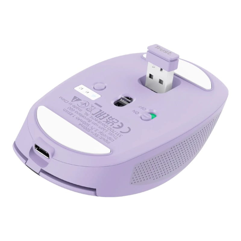 Мышь беспроводная Trust Ozaa Compact Multi-Device Purple (25384)