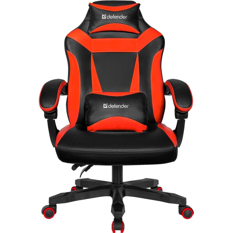 Кресло для геймеров Defender Master Black/Red (64359)